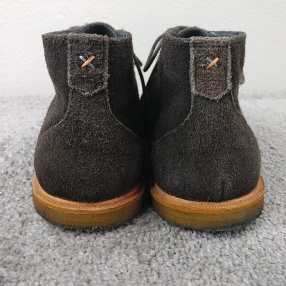 Frank Wright Baxter Mens 9 Ankle Boots Chukka Suede Leather Brown Lace Up - Picture 6 of 9